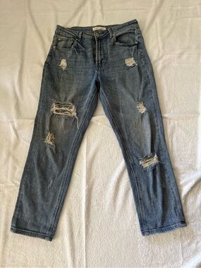 Almost Famous Women’s Ripped Denim Jeans